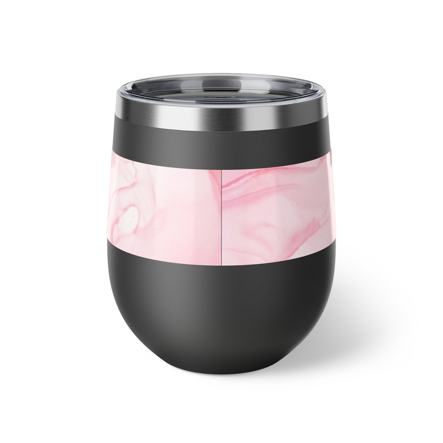 Dinks Before Dinks Pink Watercolor Art Wine Tumbler
