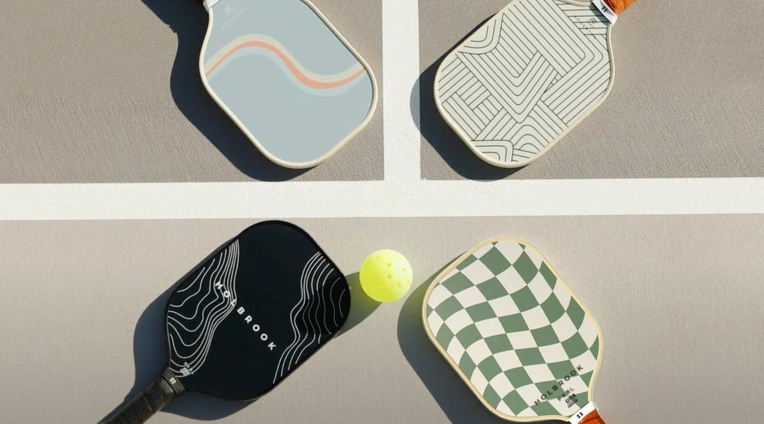 array of pickleball paddles