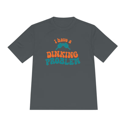 I Have a Dinking Problem Retro Orange/Teal Performance Tee