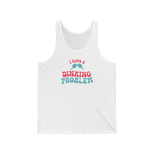 I Have a Dinking Problem Pink/Teal Retro Tank Top