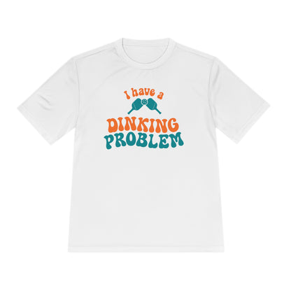 I Have a Dinking Problem Retro Orange/Teal Performance Tee