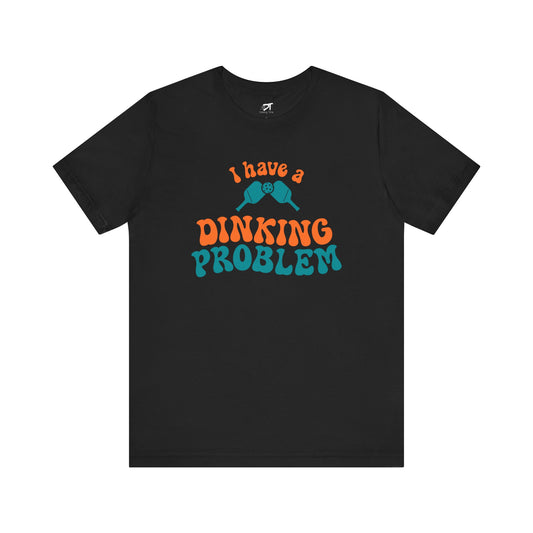 I Have a Dinking Problem Orange/Teal Retro Tee