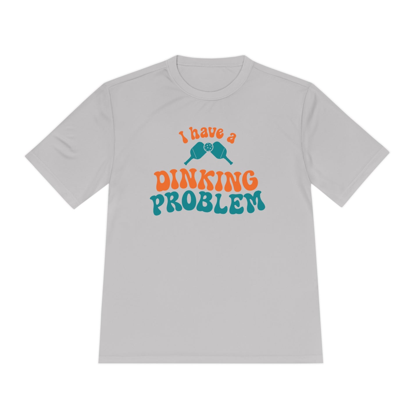 I Have a Dinking Problem Retro Orange/Teal Performance Tee