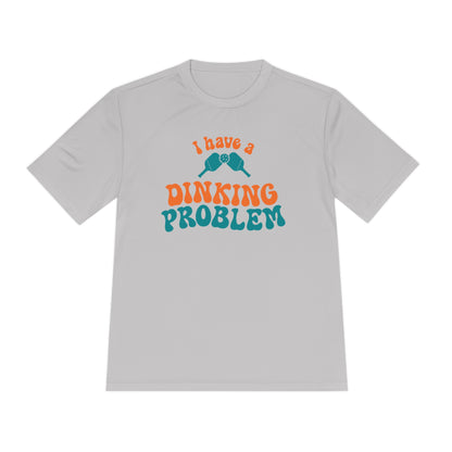 I Have a Dinking Problem Retro Orange/Teal Performance Tee