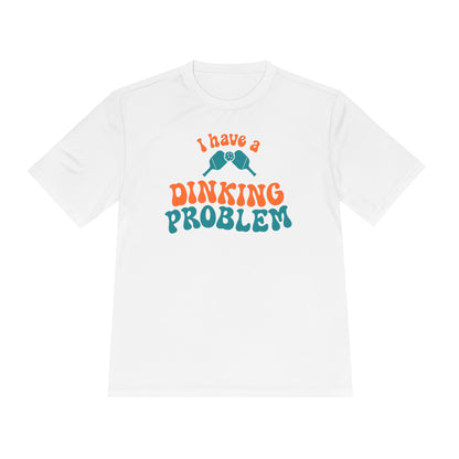 I Have a Dinking Problem Retro Orange/Teal Performance Tee