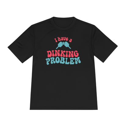 I Have a Dinking Problem Pink/Teal Retro Performance Tee