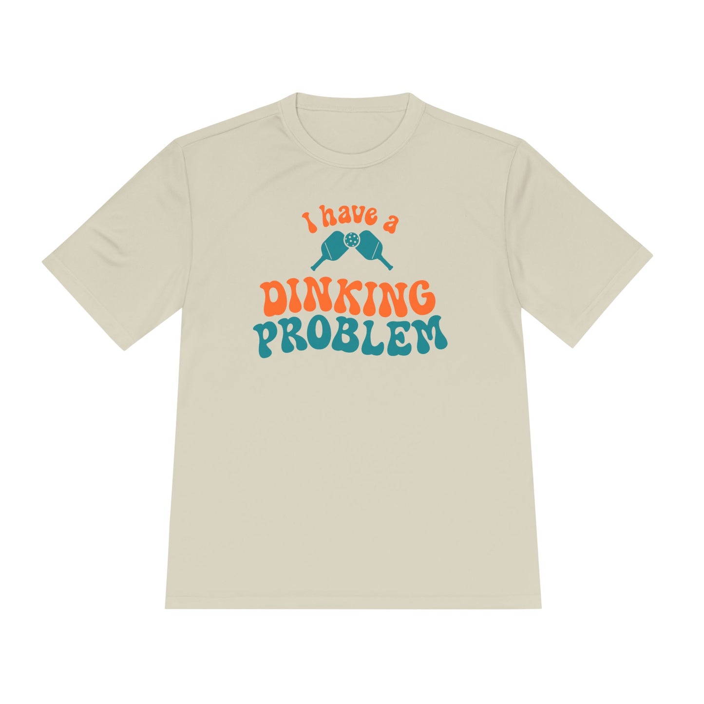 I Have a Dinking Problem Retro Orange/Teal Performance Tee