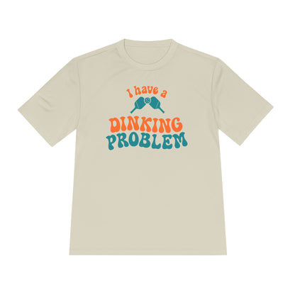 I Have a Dinking Problem Retro Orange/Teal Performance Tee