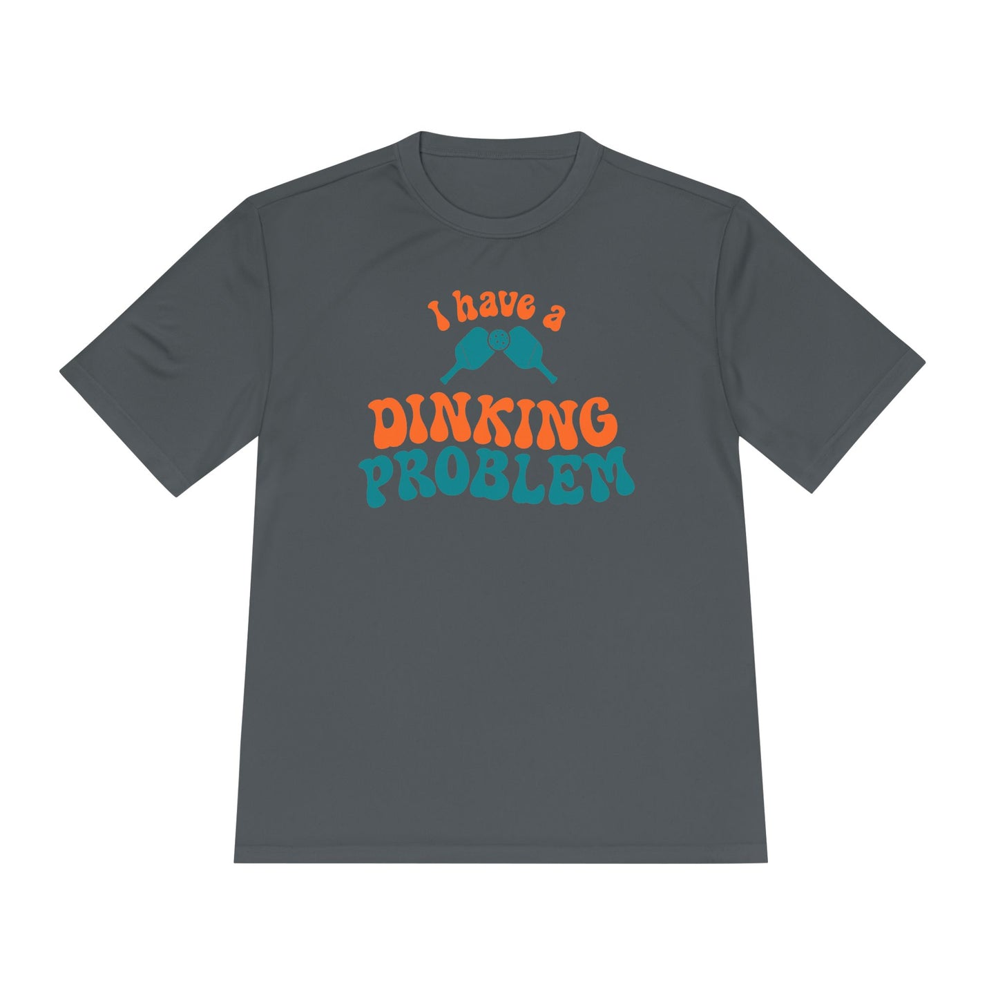 I Have a Dinking Problem Retro Orange/Teal Performance Tee