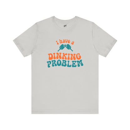 I Have a Dinking Problem Orange/Teal Retro Tee