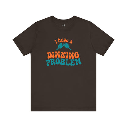 I Have a Dinking Problem Orange/Teal Retro Tee