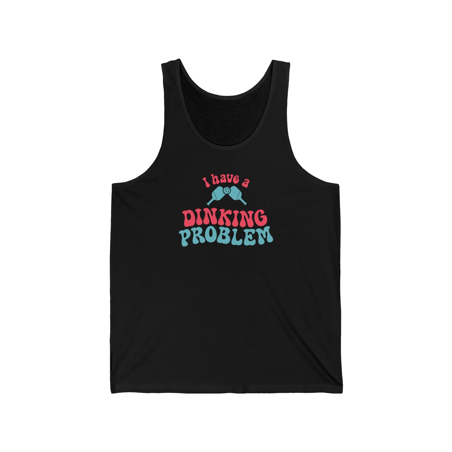 I Have a Dinking Problem Pink/Teal Retro Tank Top