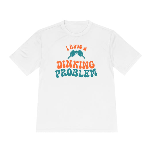 I Have a Dinking Problem Retro Orange/Teal Performance Tee