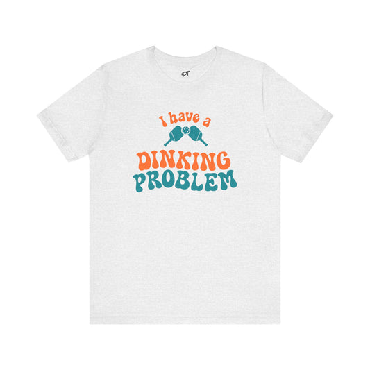 I Have a Dinking Problem Orange/Teal Retro Tee