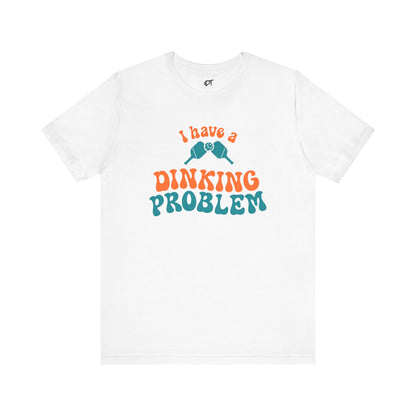 I Have a Dinking Problem Orange/Teal Retro Tee