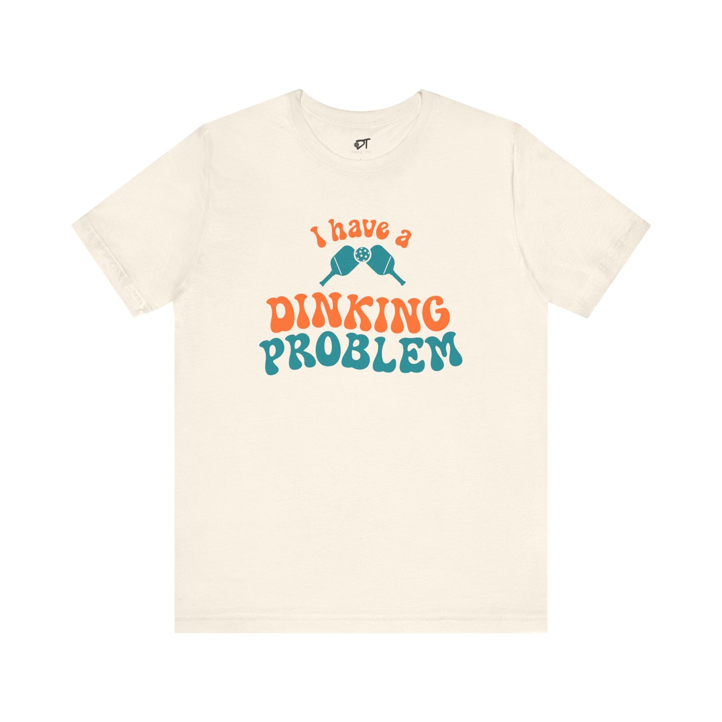 I Have a Dinking Problem Orange/Teal Retro Tee