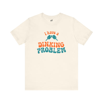 I Have a Dinking Problem Orange/Teal Retro Tee