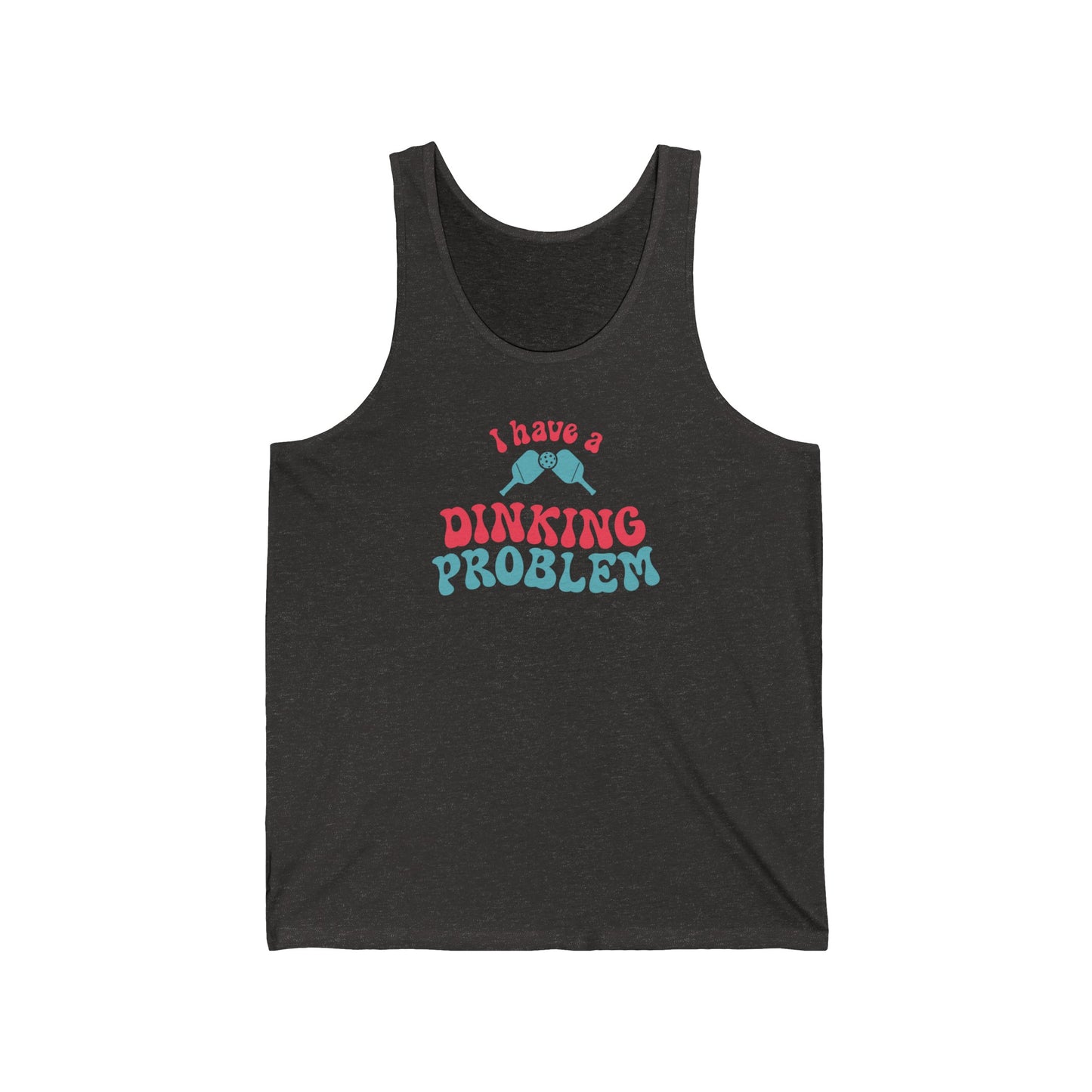 I Have a Dinking Problem Pink/Teal Retro Tank Top