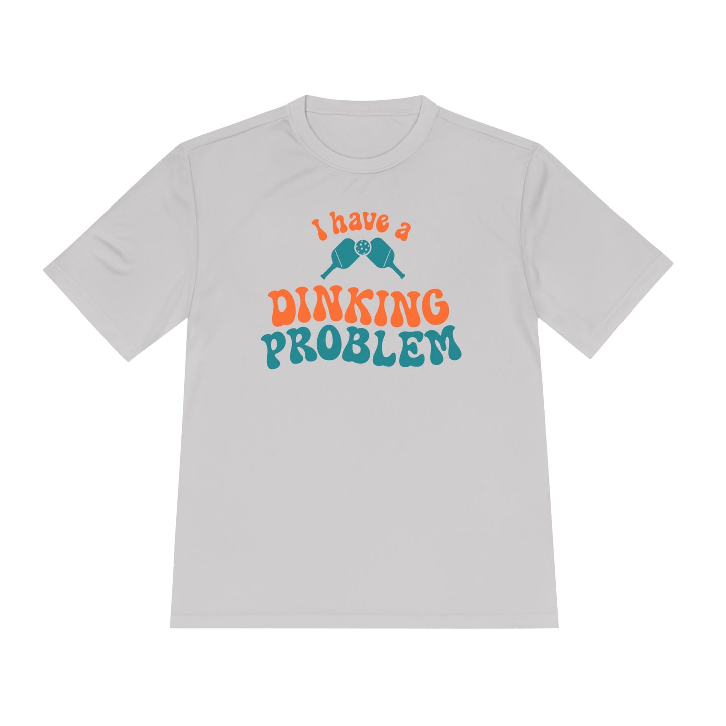 I Have a Dinking Problem Retro Orange/Teal Performance Tee