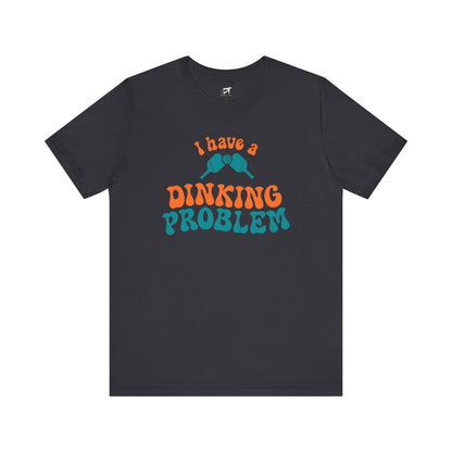 I Have a Dinking Problem Orange/Teal Retro Tee