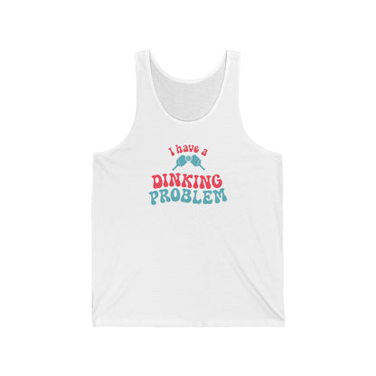 I Have a Dinking Problem Pink/Teal Retro Tank Top